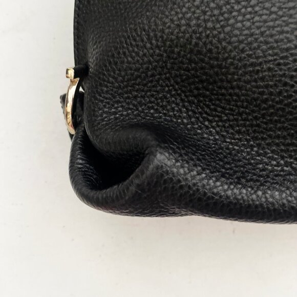 Salvatore Ferragamo Sofia Black Leather Satchel - Picture 10 of 12